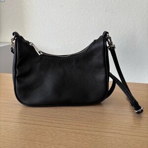 Forever 21 Black Crossbody Bag Purse Small Compact Size With Adjustable Strap